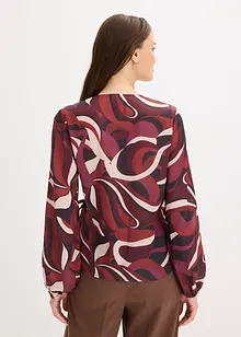 Wickelbluse aus fließendem Satin, bonprix Wickelbluse aus fließendem Satin, bonprix