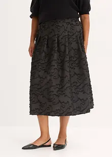 Jupe midi texturée, bonprix Jupe midi texturée, bonprix