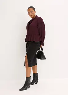 Blouse en jersey texturé, bonprix Blouse en jersey texturé, bonprix