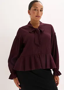 Blouse en jersey texturé, bonprix Blouse en jersey texturé, bonprix