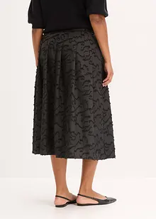 Jupe midi texturée, bonprix Jupe midi texturée, bonprix