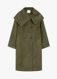 Mantel in Wolloptik mit weitem Kragen, bonprix Mantel in Wolloptik mit weitem Kragen, bonprix