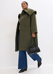 Manteau aspect laine à large col, bonprix Manteau aspect laine à large col, bonprix