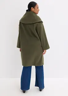 Manteau aspect laine à large col, bonprix Manteau aspect laine à large col, bonprix