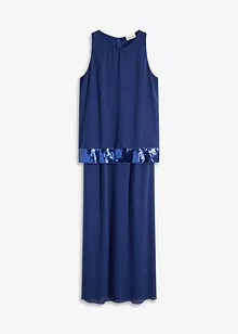 Maxikleid aus feinem Georgette mit Pailletten, bonprix Maxikleid aus feinem Georgette mit Pailletten, bonprix