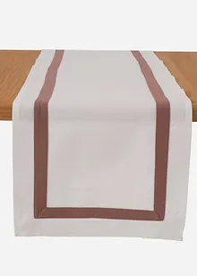 Chemin de table en coton avec bordure colorée, bonprix Chemin de table en coton avec bordure colorée, bonprix