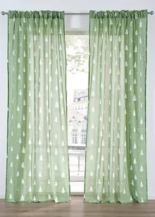 Voilage en coton (1 pce), bonprix Voilage en coton (1 pce), bonprix