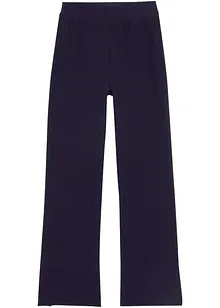 Pantalon évasée en coton extensible avec fentes sur les côtés, bonprix Pantalon évasée en coton extensible avec fentes sur les côtés, bonprix