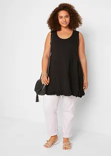 Long-Top mit Volants und breiten Trägern, bonprix Long-Top mit Volants und breiten Trägern, bonprix