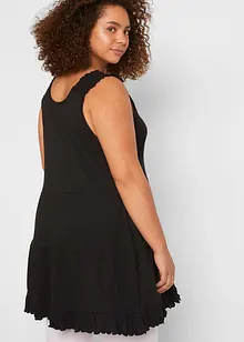 Long-Top mit Volants und breiten Trägern, bonprix Long-Top mit Volants und breiten Trägern, bonprix