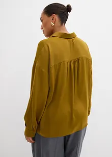 Hemdbluse aus fließendem Satin, bonprix Hemdbluse aus fließendem Satin, bonprix