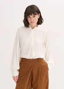 Schlupfbluse aus fließendem Satin, bonprix Schlupfbluse aus fließendem Satin, bonprix