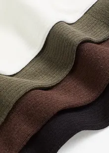 Socken mit Rippstruktur und Bio-Baumwolle (5er Pack), bonprix Socken mit Rippstruktur und Bio-Baumwolle (5er Pack), bonprix