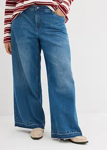 Wide-Leg-Jeans Mid Waist, Bequembund, bonprix Wide-Leg-Jeans Mid Waist, Bequembund, bonprix