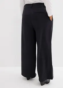 Pantalon de tailleur large en viscose mélangée, bonprix Pantalon de tailleur large en viscose mélangée, bonprix
