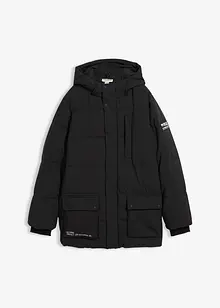 Stepp-Parka mit sportiven Details und Kapuze, bonprix Stepp-Parka mit sportiven Details und Kapuze, bonprix
