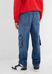 Loose Fit Thermo-Cargojeans mit Jerseyfutter, Straight, bonprix Loose Fit Thermo-Cargojeans mit Jerseyfutter, Straight, bonprix