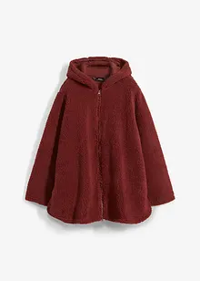 Teddy-Fleece Jacke in A-Linie mit Seitenschlitzen, bonprix Teddy-Fleece Jacke in A-Linie mit Seitenschlitzen, bonprix