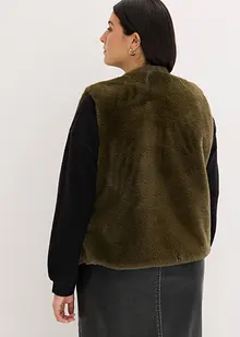 Gilet sans manches en peluche, bonprix Gilet sans manches en peluche, bonprix