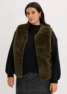 Gilet sans manches en peluche, bonprix Gilet sans manches en peluche, bonprix