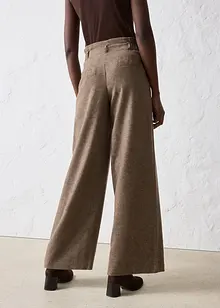 Pantalon large à pinces en laine majoritaire, bonprix Pantalon large à pinces en laine majoritaire, bonprix