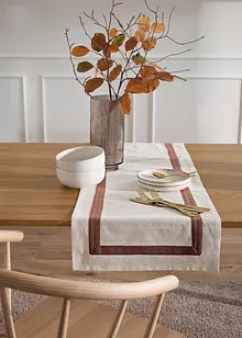 Chemin de table en coton avec bordure colorée, bonprix Chemin de table en coton avec bordure colorée, bonprix