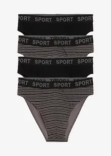 Slip mit weicher Baumwolle (4er Pack), bonprix Slip mit weicher Baumwolle (4er Pack), bonprix