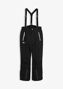 Pantalon de ski imperméable à bretelles et détails réfléchissants, bonprix Pantalon de ski imperméable à bretelles et détails réfléchissants, bonprix