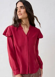 Bluse mit Seidenanteil, bonprix Bluse mit Seidenanteil, bonprix
