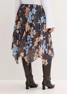 Jupe midi asymétrique en voile imprimé, bonprix Jupe midi asymétrique en voile imprimé, bonprix
