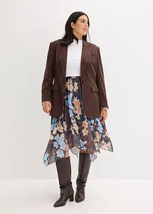Jupe midi asymétrique en voile imprimé, bonprix Jupe midi asymétrique en voile imprimé, bonprix