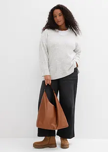 Pull long et oversize à fentes sur les côtés, bonprix Pull long et oversize à fentes sur les côtés, bonprix