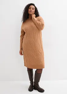 Robe en maille à motif torsadé, bonprix Robe en maille à motif torsadé, bonprix