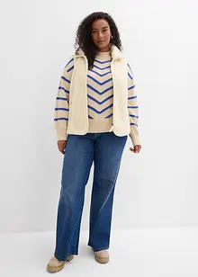 Pull à rayures texturées, bonprix Pull à rayures texturées, bonprix