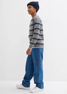 Feinstrickpullover aus reiner Baumwolle, recyclingfähig, bonprix Feinstrickpullover aus reiner Baumwolle, recyclingfähig, bonprix