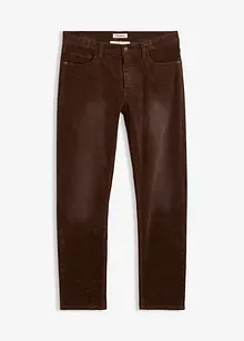 Pantalon droit en velours côtelé extensible aspect délavé, regular, bonprix Pantalon droit en velours côtelé extensible aspect délavé, regular, bonprix