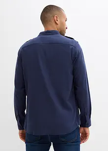 Chemise en flanelle 100% coton avec pattes aux épaules, bonprix Chemise en flanelle 100% coton avec pattes aux épaules, bonprix
