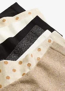 Halbsocken mit Lurex und Bio-Baumwolle (8er Pack), bonprix Halbsocken mit Lurex und Bio-Baumwolle (8er Pack), bonprix