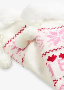 Haussocken mit Teddyfutter und angenähter Sohle, bonprix Haussocken mit Teddyfutter und angenähter Sohle, bonprix