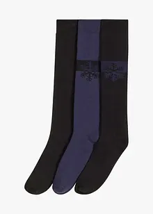 3 paires de chaussettes hautes thermiques avec intérieur éponge doux, coton majoritaire, bonprix 3 paires de chaussettes hautes thermiques avec intérieur éponge doux, coton majoritaire, bonprix