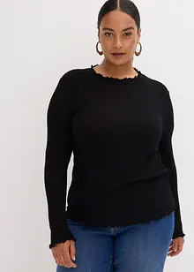 T-shirt côtelé en viscose majoritaire, bonprix T-shirt côtelé en viscose majoritaire, bonprix