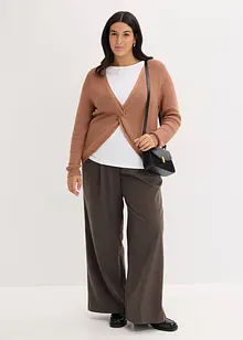 Pull fluide en maille côtelée, viscose majoritaire, bonprix Pull fluide en maille côtelée, viscose majoritaire, bonprix