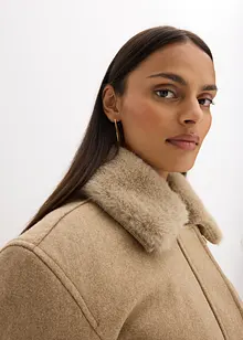Winterjacke in Wolloptik, bonprix Winterjacke in Wolloptik, bonprix