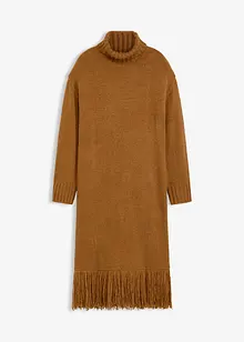 Strickkleid mit Fransensaum, bonprix Strickkleid mit Fransensaum, bonprix