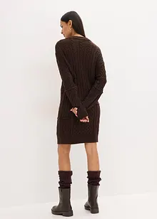 Strickkleid mit Zopfmuster, bonprix Strickkleid mit Zopfmuster, bonprix