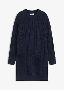 Strickkleid mit Zopfmuster, bonprix Strickkleid mit Zopfmuster, bonprix