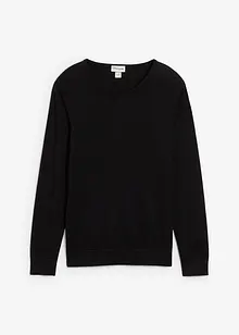 Pull en fine maille avec laine mérinos, bonprix Pull en fine maille avec laine mérinos, bonprix