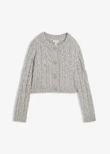 Gilet en grosse maille douce, laine mélangée, bonprix Gilet en grosse maille douce, laine mélangée, bonprix