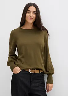Pullover mit Ballon-Ärmel, bonprix Pullover mit Ballon-Ärmel, bonprix