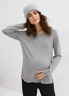 3-in-1 Set aus Umstandspullover und Stilltop aus Baumwollstrick, bonprix 3-in-1 Set aus Umstandspullover und Stilltop aus Baumwollstrick, bonprix